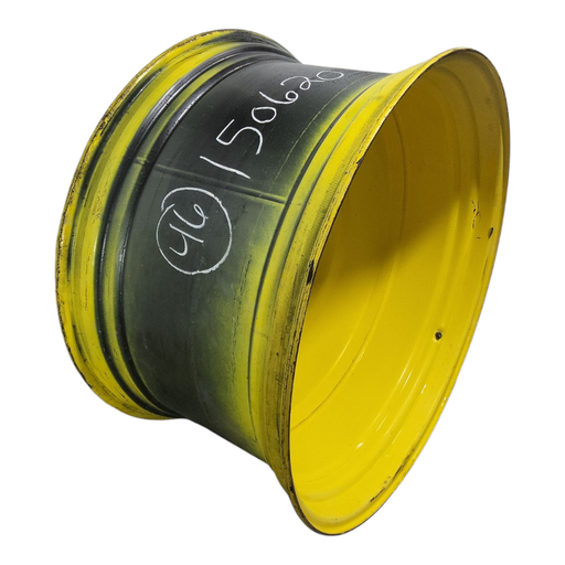 [NTS-150620] 25"W x 46"D, John Deere Yellow 12-Hole Formed Plate , -5.62" Offset