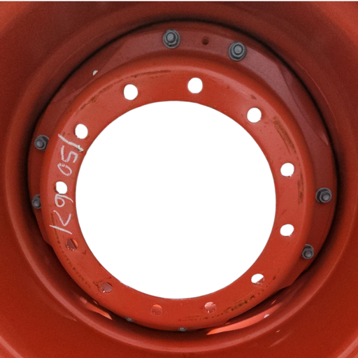 [NTS-150671] 12-Hole Waffle Wheel (Groups of 2 bolts) Center for 28"-30" Rim, Fendt/Agco Red