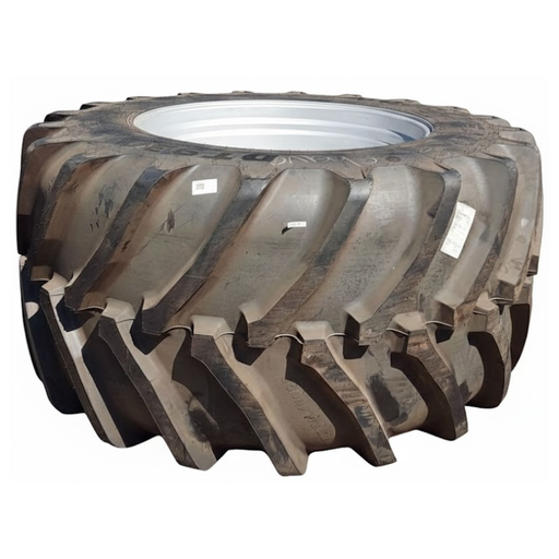 [04247608891761L/R(SIS)] LSW1100/45R46 Goodyear Farm DT930 R-1W on Silver Mist 10-Hole Formed Plate