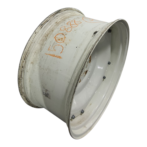 [NTS-150888] 16"W x 34"D, New Holland White 8-Hole Waffle Wheel (Groups of 2 bolts) , 1.12" Offset