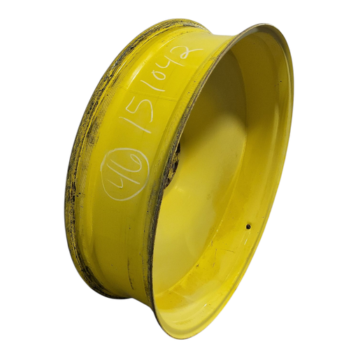 [NTS-151042] 12"W x 46"D, John Deere Yellow 10-Hole Spun Disc 12"W x 46"D, John Deere Yellow 10-Hole Spun Disc