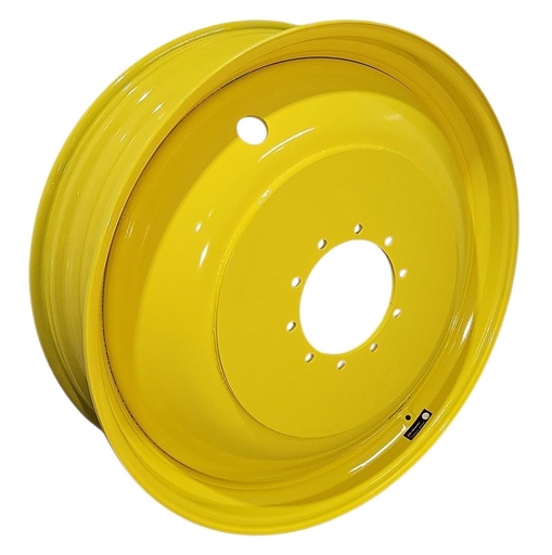 [NTS-151318] 13"W x 46"D, John Deere Yellow 10-Hole Formed Plate , -8" Offset