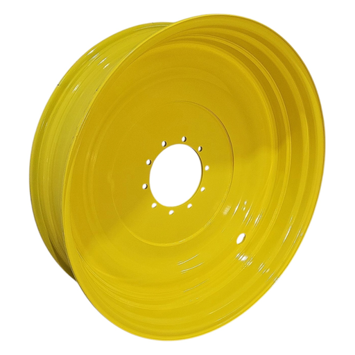 [NTS-151321] 12"W x 46"D, John Deere Yellow 10-Hole Formed Plate , -6.19" Offset