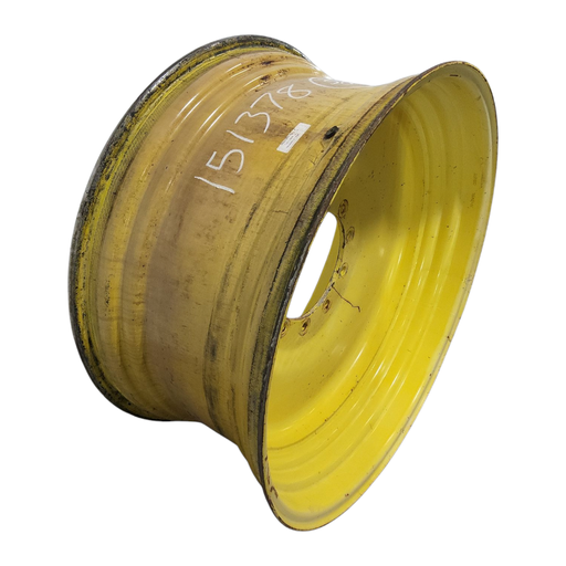 [NTS-151378] 18"W x 38"D, John Deere Yellow 10-Hole Formed Plate , -1.12" Offset