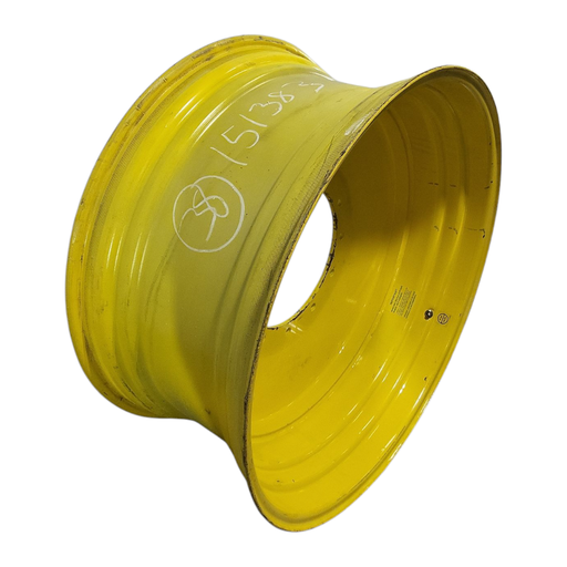 [NTS-151383] 18"W x 38"D, John Deere Yellow 12-Hole Formed Plate , -2.88" Offset