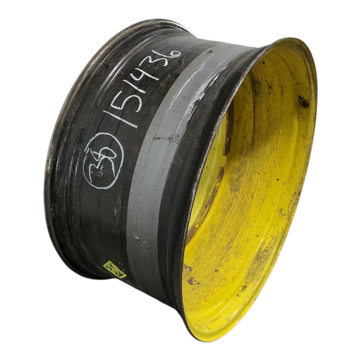 [NTS-151436] 18"W x 38"D, John Deere Yellow 12-Hole Stub Disc 18"W x 38"D, John Deere Yellow 12-Hole Stub Disc 38X18 stub disc Widened and welded
