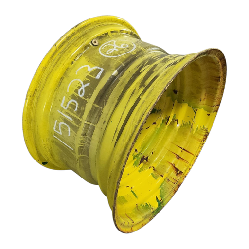 [NTS-151523] 16"W x 26"D, John Deere Yellow 8-Hole Formed Plate , 0.5" Offset