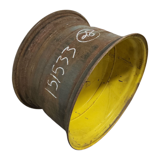 [NTS-151533] 18"W x 28"D, John Deere Yellow 8-Hole Formed Plate