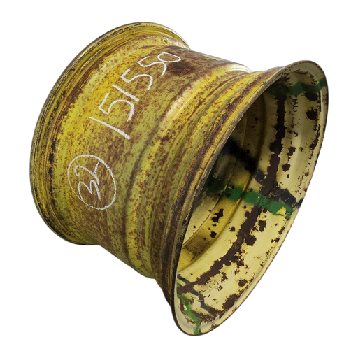 [NTS-151550] 21"W x 32"D, John Deere Yellow 10-Hole Formed Plate , 3.38" Offset