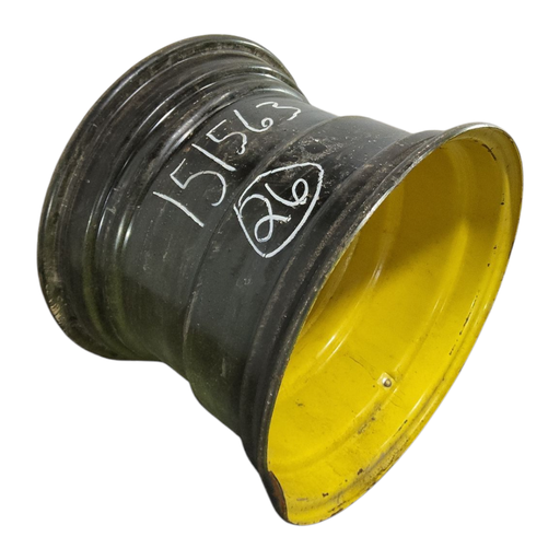 [NTS-151563] 20"W x 26"D, John Deere Yellow 8-Hole Formed Plate , -5.5" Offset