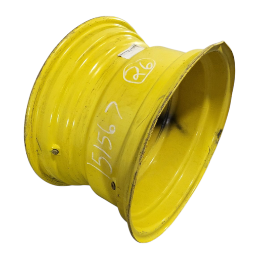 [NTS-151567] 16"W x 26"D, John Deere Yellow 8-Hole Formed Plate , -1.5" Offset