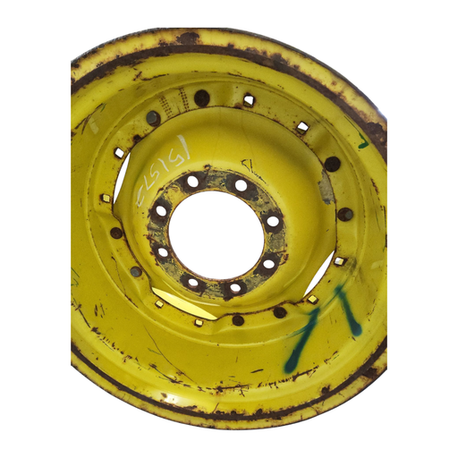[NTS-151572] 8-Hole Waffle Wheel (Groups of 3 bolts) Center for 28"-30" Rim, John Deere Yellow