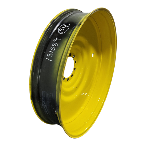 [NTS-151589] 12"W x 54"D, John Deere Yellow 10-Hole Formed Plate 12"W x 54"D, John Deere Yellow 10-Hole Formed Plate