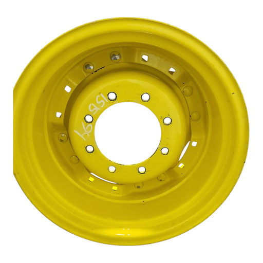 [NTS-151594] 8-Hole Waffle Wheel (Groups of 2 bolts) Center for 24" Rim, John Deere Yellow 8-Hole Waffle Wheel (Groups of 2 bolts) Center for 24" Rim, John Deere Yellow