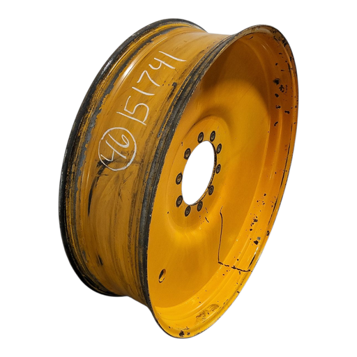 [NTS-151741] 13"W x 46"D, Hagie Orange 10-Hole Formed Plate Sprayer , -0.75" Offset