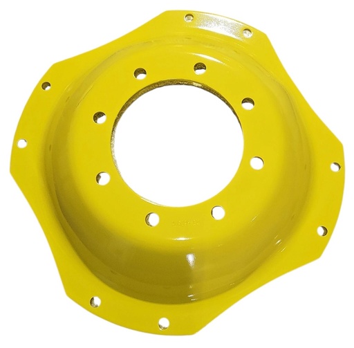 [NTS-151742] 8-Hole Waffle Disc (Groups of 2 Bolts) Center for 28"-30" Rim, John Deere Yellow