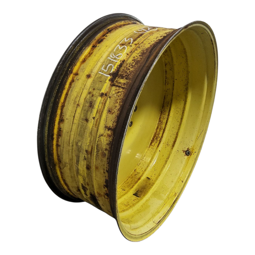 [NTS-151833] 16"W x 42"D, John Deere Yellow 10-Hole Formed Plate 16"W x 42"D, John Deere Yellow 10-Hole Formed Plate