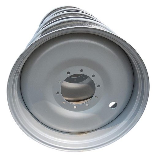 [47737247] 15"W x 38"D, Case IH Silver Mist 10-Hole Bubble Disc , 1.5" Offset