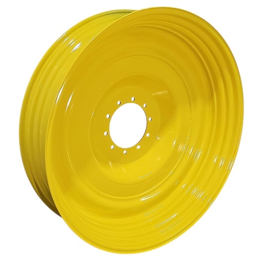 [NTS-151998] 12"W x 50"D, John Deere Yellow 10-Hole Formed Plate , -7.75" Offset