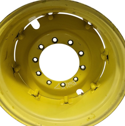 [NTS-152187] 10-Hole Rim with Clamp/Loop Style Center for 28" Rim, John Deere Yellow