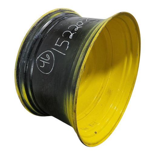 [NTS-152207] 25"W x 46"D, John Deere Yellow 12-Hole Formed Plate , -5.62" Offset