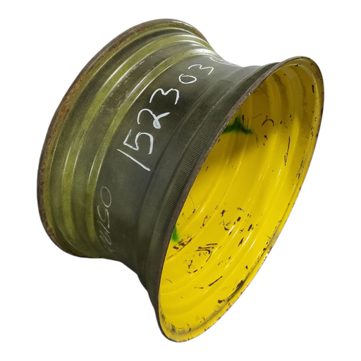 [NTS-152303] 15"W x 30"D, John Deere Yellow 8-Hole Formed Plate , 4.25" Offset