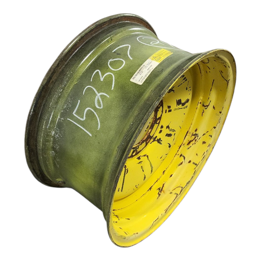 [NTS-152307] 12"W x 24"D, John Deere Yellow 8-Hole Formed Plate