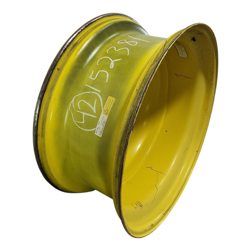 [NTS-152381] 18"W x 42"D, John Deere Yellow 10-Hole Dolly Dual-Outside , -13.12" Offset