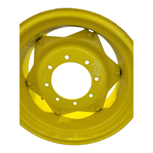 [NTS-152467] 8-Hole Rim with Clamp/Loop Style Center for 24" Rim, John Deere Yellow