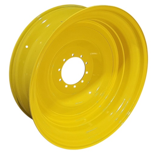 [NTS-152502] 16"W x 46"D, John Deere Yellow 10-Hole Formed Plate , -7.19" Offset