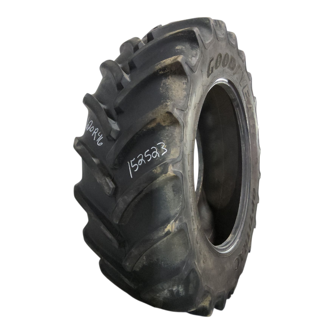 USED 620/70R46 Goodyear Farm Optitrac R-1W 177D 75% for Sale | NTS