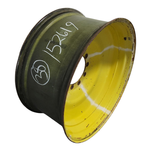 [NTS-152619] 18"W x 38"D, John Deere Yellow 10-Hole Formed Plate
