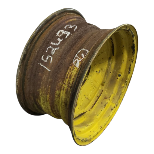 [NTS-152633] 14"W x 26"D, John Deere Yellow 8-Hole Stamped Plate , 1.12" Offset