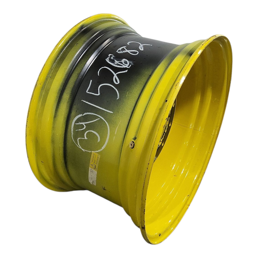 [NTS-152682] 20"W x 34"D, John Deere Yellow 12-Hole Formed Plate , 2.25" Offset