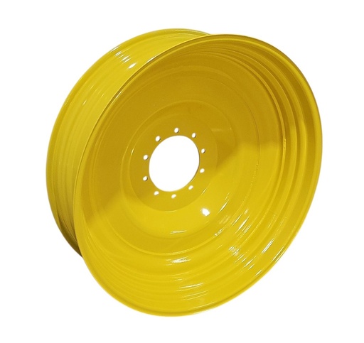 [NTS-152847] 13"W x 46"D, John Deere Yellow 10-Hole Formed Plate , -7.62" Offset