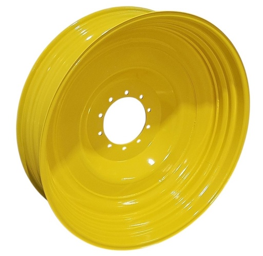 [NTS-152847] 13"W x 46"D, John Deere Yellow 10-Hole Formed Plate , -7.62" Offset
