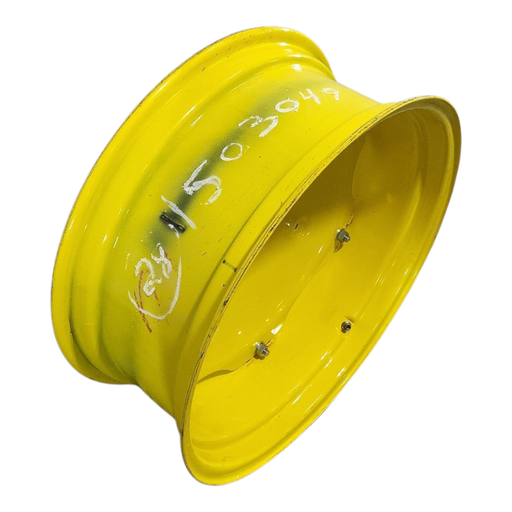 [NTS-153049] 11"W x 28"D, John Deere Yellow 6-Hole Rim with Clamp/Loop Style