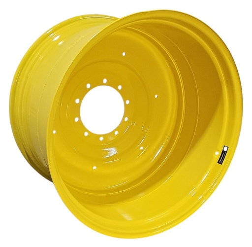 [NTS-153154] 23"W x 38"D, John Deere Yellow 10-Hole Formed Plate , -11.25" Offset