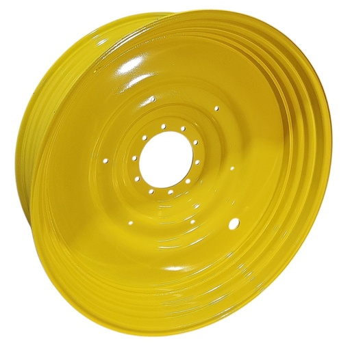 [NTS-153156] 15"W x 50"D, John Deere Yellow 10-Hole Formed Plate , -6.88" Offset