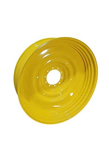 [NTS-153156] 15"W x 50"D, John Deere Yellow 10-Hole Formed Plate , -6.88" Offset
