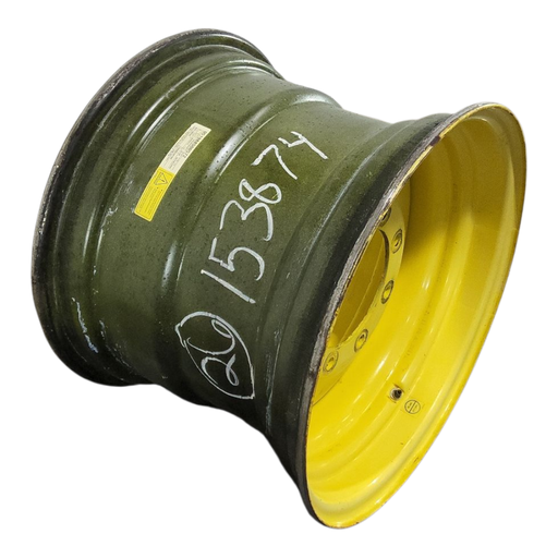[NTS-153874] 20"W x 26"D, John Deere Yellow 8-Hole Formed Plate , -5.38" Offset