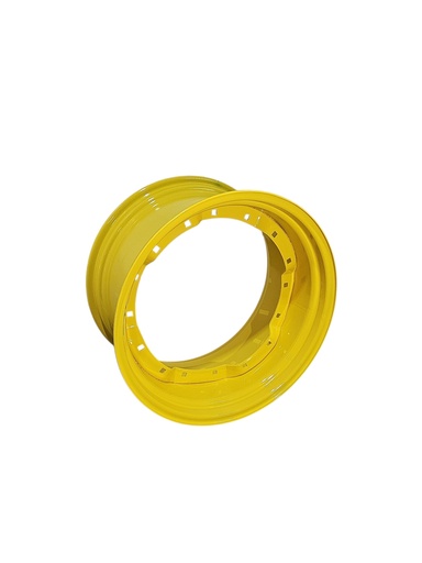 [NTS-153892] 15"W x 28"D, John Deere Yellow 8-Hole Waffle Wheel (Groups of 2 Bolts) , 2.38" Offset