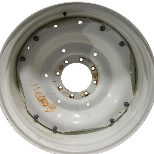 [NTS-153904] 8-Hole Waffle Wheel (Groups of 2 bolts) Center for 34" Rim, New Holland White