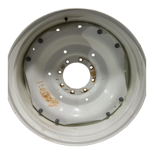 [NTS-153904] 8-Hole Waffle Wheel (Groups of 2 bolts) Center for 34" Rim, New Holland White