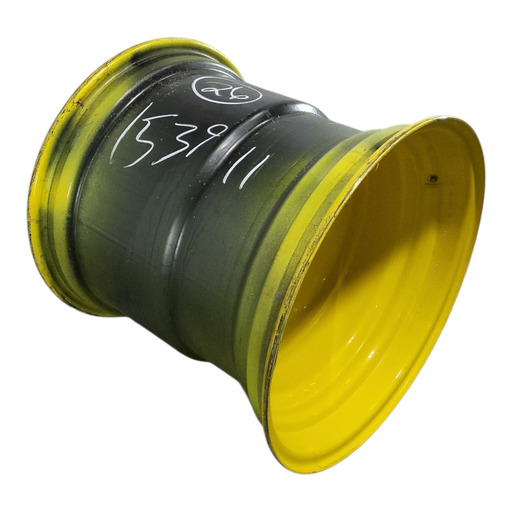 [NTS-153911] 25"W x 26"D, John Deere Yellow 8-Hole Formed Plate , -0.38" Offset