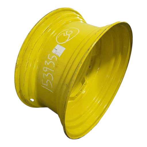 [NTS-153935] 15"W x 30"D, John Deere Yellow 12-Hole Waffle Wheel (Groups of 3 bolts) , 8.25" Offset
