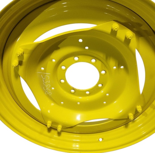 [NTS-153958] 8-Hole Stub Disc (groups of 2 bolts) Center for 38"-54" Rim, John Deere Yellow