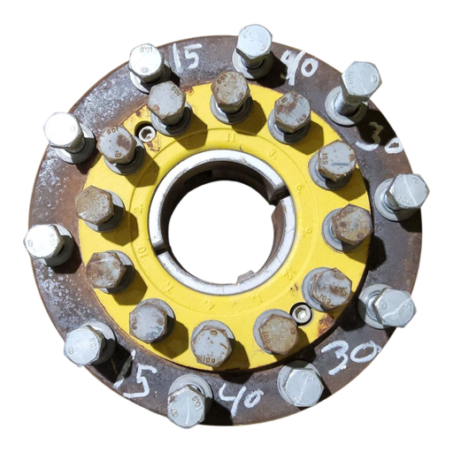[NTS-154030] 10-Hole Wedg-Lok OE Style, 4.72" (120.02mm) axle, John Deere Yellow