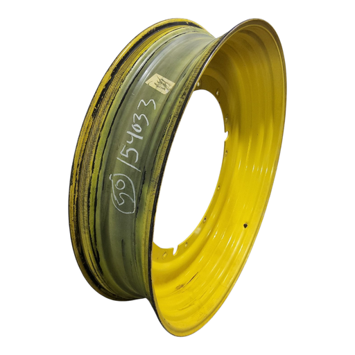 [NTS-154033] 12"W x 50"D, John Deere Yellow 12-Hole Stub Disc , -3.12" Offset