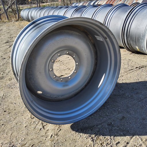 [042716388407(SIS)] 25"W x 46"D, Case IH Silver Mist 10-Hole Bubble Disc , -1.5" Offset